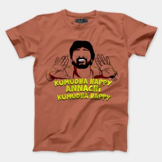 Kumudha Happy Annachi, Kumudha Happy Men/Unisex T-Shirt in Copper Color