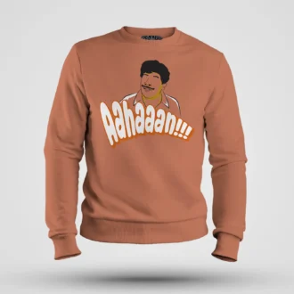 Aahaaan Men/Unisex Sweatshirt in Coral Color