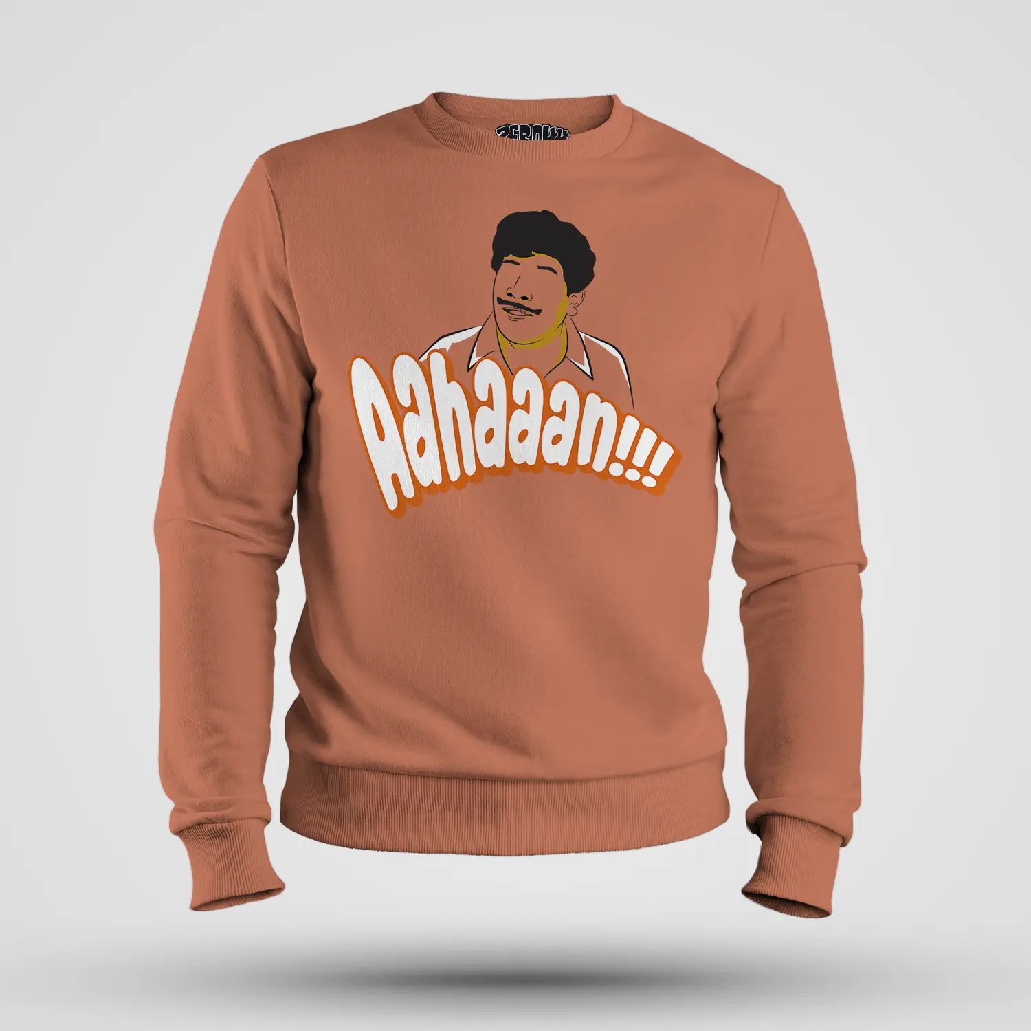 Aahaaan Men/Unisex Sweatshirt in Coral Color