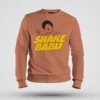 Snake Babu Men/Unisex Sweatshirt in Coral Color