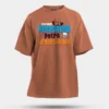 Ivanukum Oru Payasatha Potra Vendiyadhan Men/Unisex Oversized T-Shirt in Coral Color