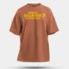 Neega Nallavara Kettavara Men/Unisex Oversized T-Shirt in Coral Color