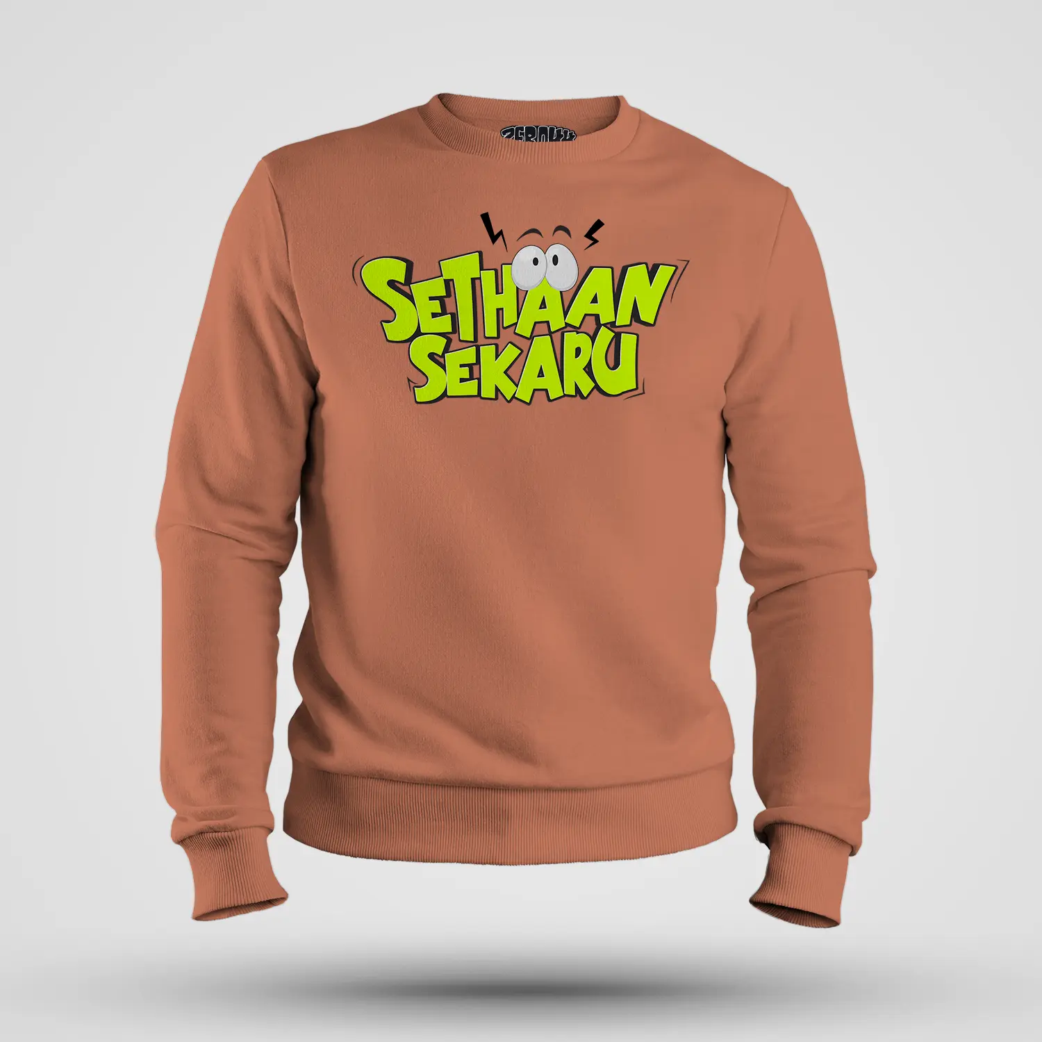 Sethaan Sekaru Men/Unisex Sweatshirt in Coral Color