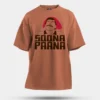 Soona Paana Men/Unisex Oversized T-Shirt in Coral Color