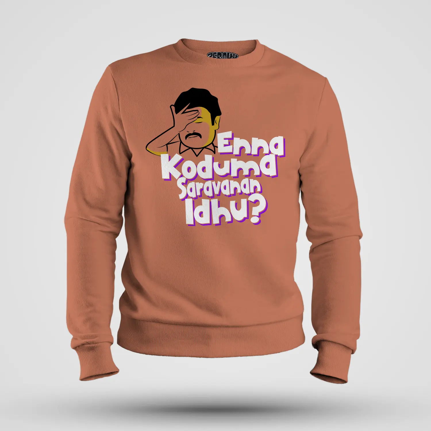 Enna Koduma Saravanan Idhu Men/Unisex Sweatshirt in Coral Color