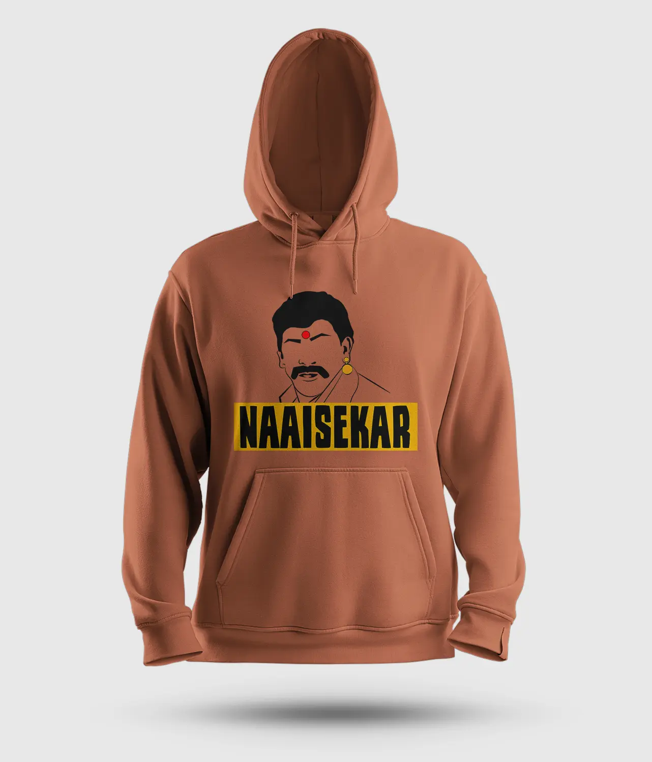 Naaisekar Men/Unisex Hoodie in Coral Color