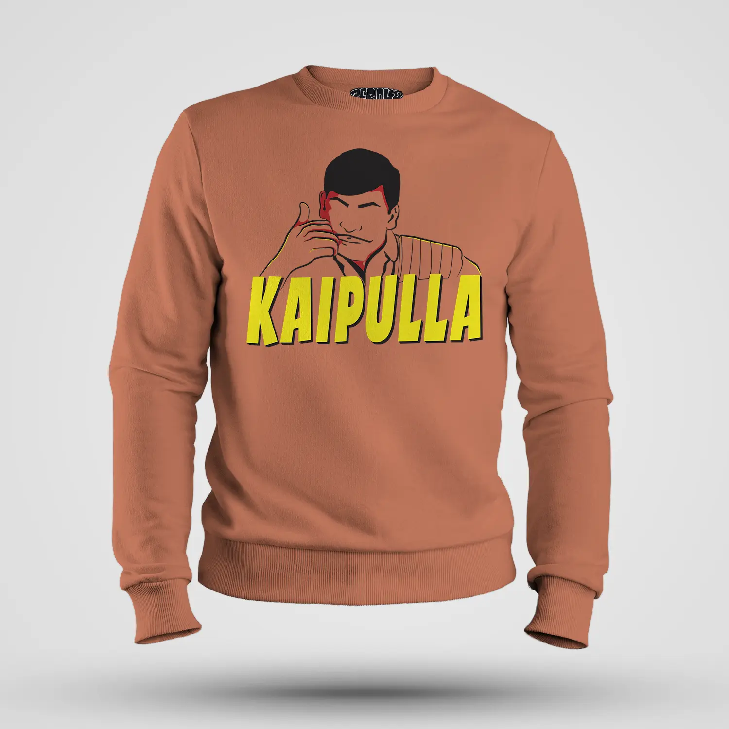 Kaipulla Men/Unisex Sweatshirt in Coral Color