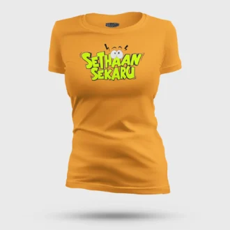 Sethaan Sekaru Women's T-Shirt in Golden Yellow Color