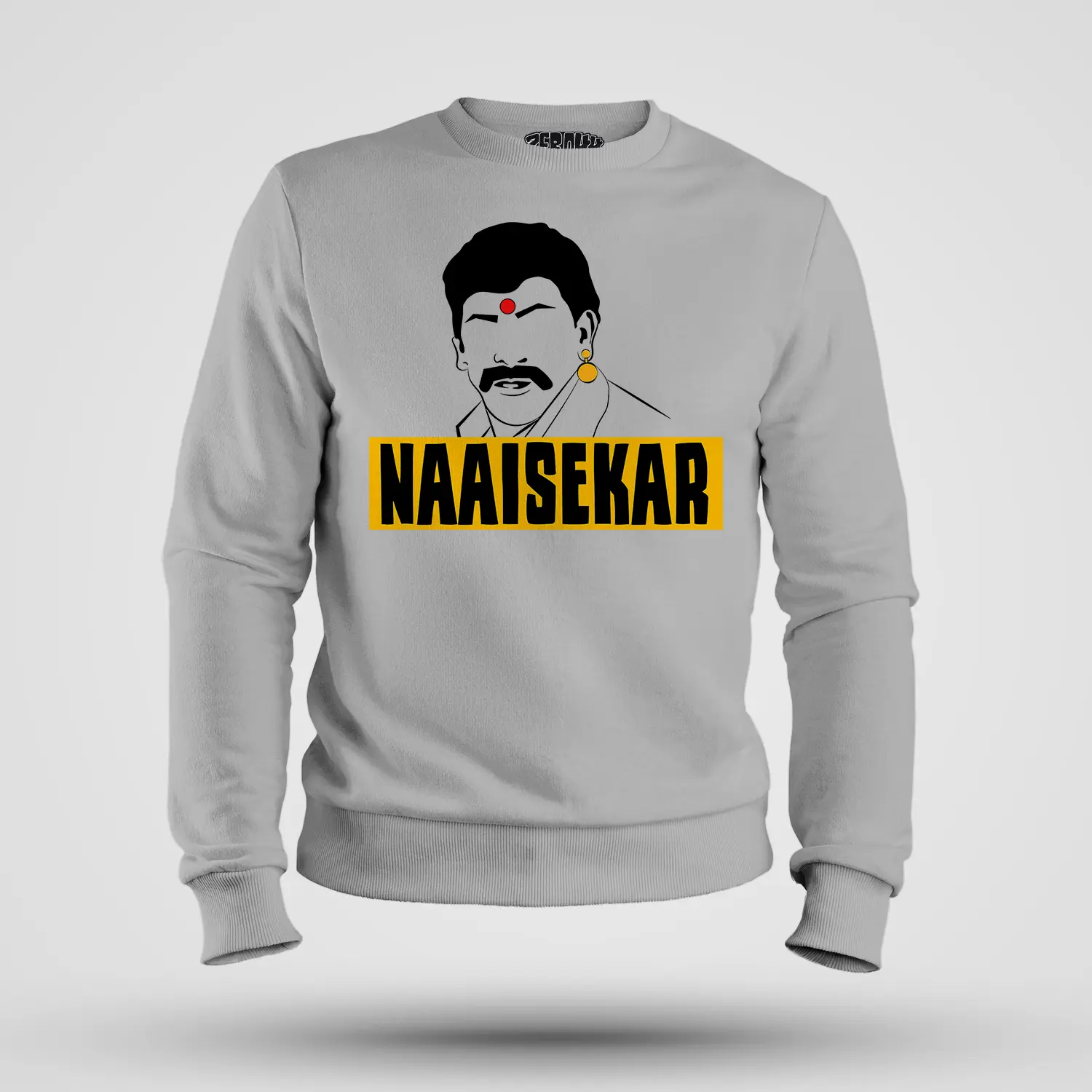 Naaisekar Men/Unisex Sweatshirt in Grey Melange Color