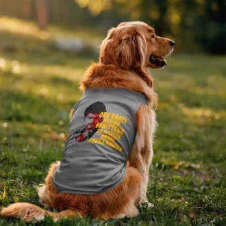 Oru Vaati Mudivu Panittena, En Pechcha Naane Kekka Maaten Dog Tank in Grey Melange Color