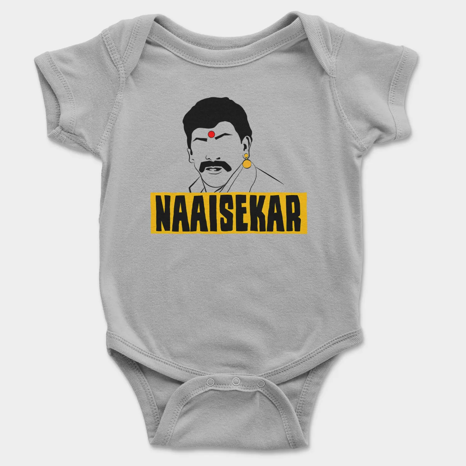 Naaisekar Onesie/Romper in Grey Melange Color