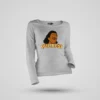 Pulikesi Women's Long Sleeve T-Shirt in Grey Melange Color