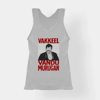 Vakeel Vandu Murugan Women's Tank Top in Grey Melange Color