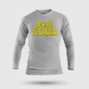 Body Soda Men/Unisex Long Sleeve T-Shirt in Grey Melange Color