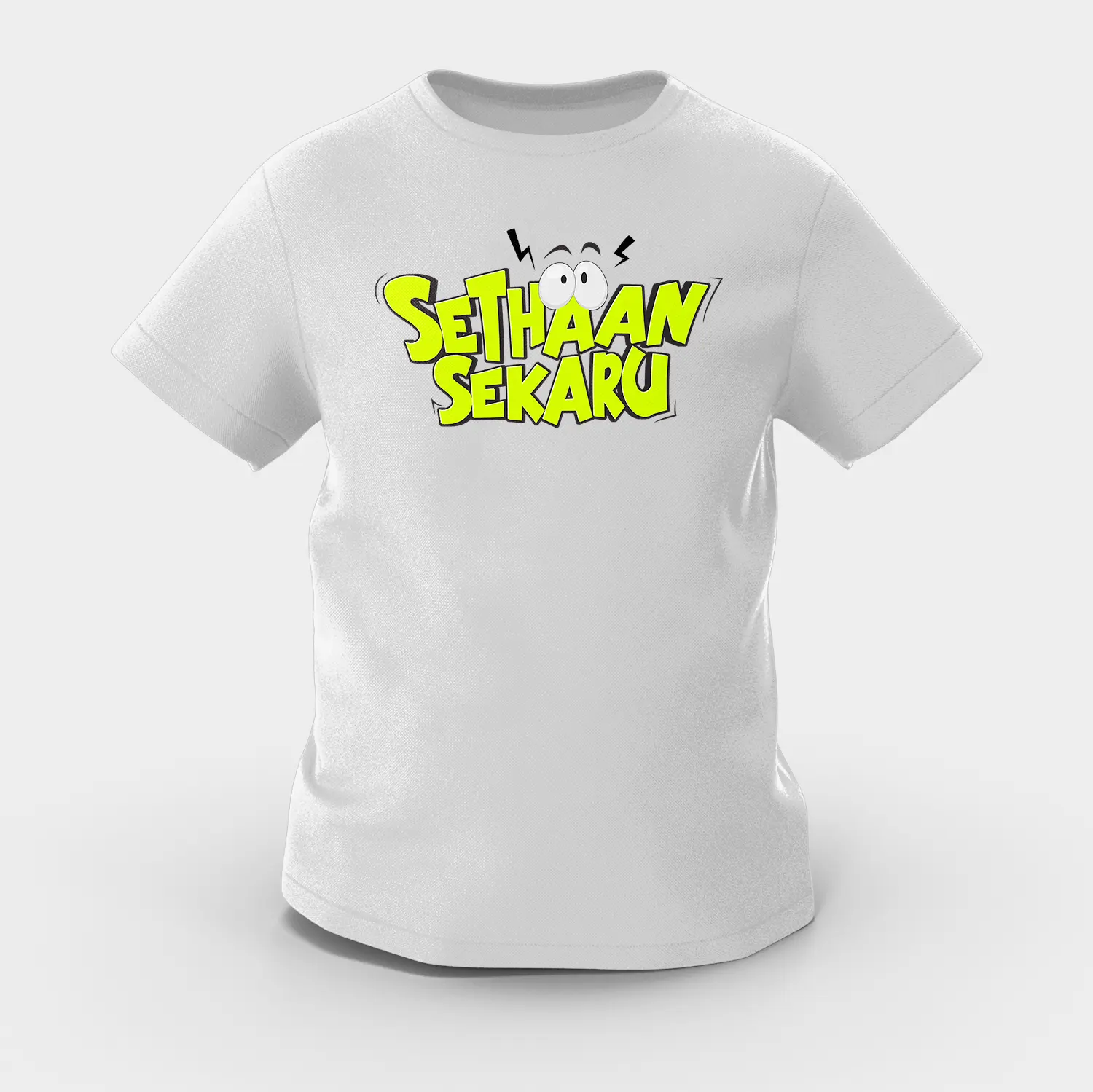 Sethaan Sekaru Girls Round Neck T-Shirt in Grey Melange Color