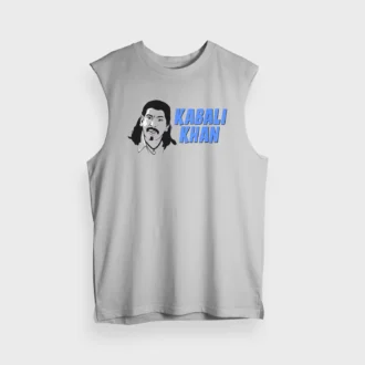 Kabali Khan Men/Unisex Tank Top in Grey Melange Color
