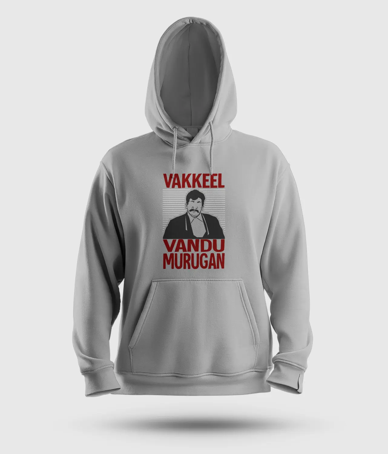 Vakeel Vandu Murugan Men/Unisex Hoodie in Grey Melange Color