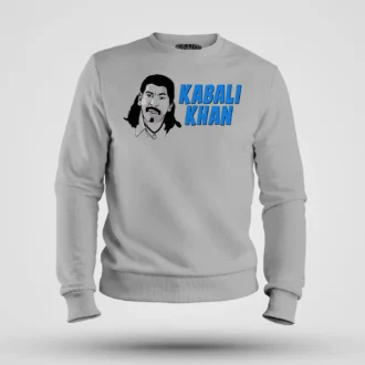 Kabali Khan Men/Unisex Sweatshirt in Grey Melange Color