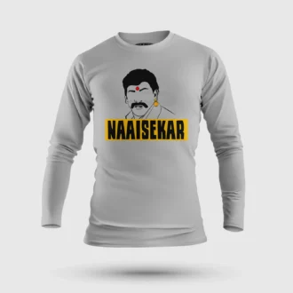 Naaisekar Men/Unisex Long Sleeve T-Shirt in Grey Melange Color