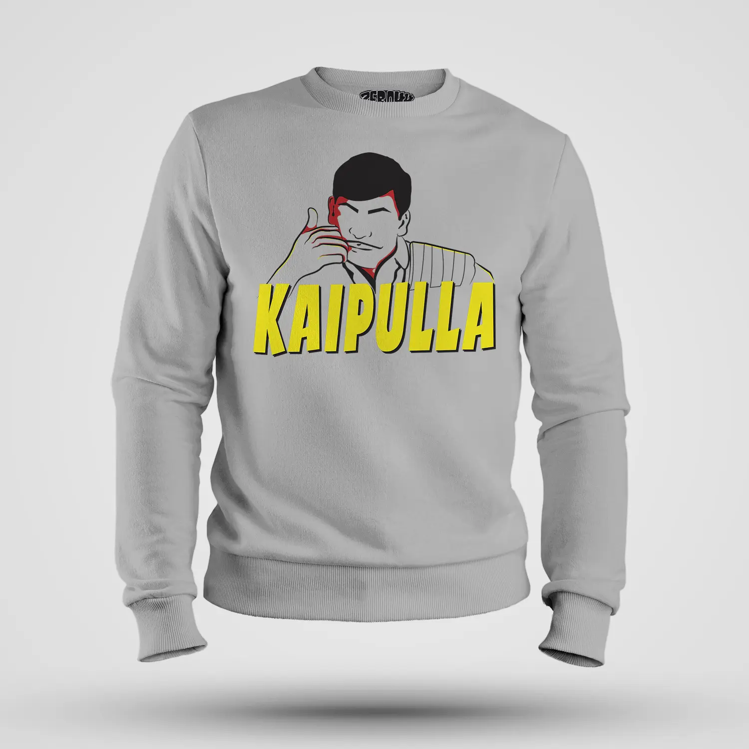 Kaipulla Men/Unisex Sweatshirt in Grey Melange Color