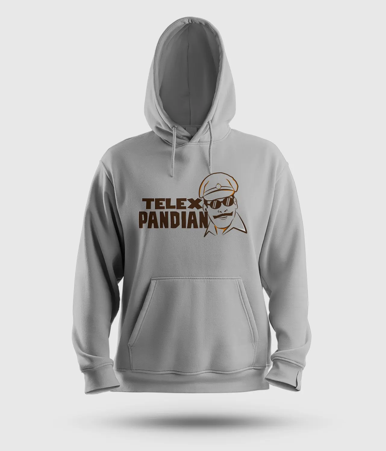 Telex Pandian Men/Unisex Hoodie in Grey Melange Color