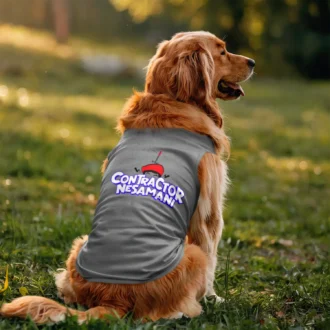 Contractor Nesamani Dog Tank in Grey Melange Color