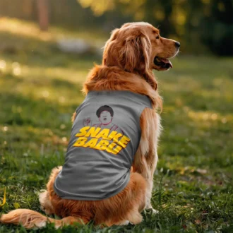Snake Babu Dog Tank in Grey Melange Color