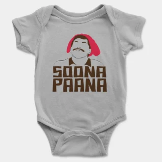 Soona Paana Onesie/Romper in Grey Melange Color