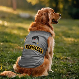 Naaisekar Dog Tank in Grey Melange Color