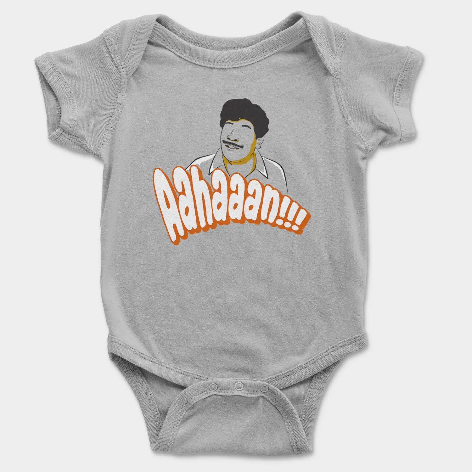 Aahaaan Onesie/Romper in Grey Melange Color