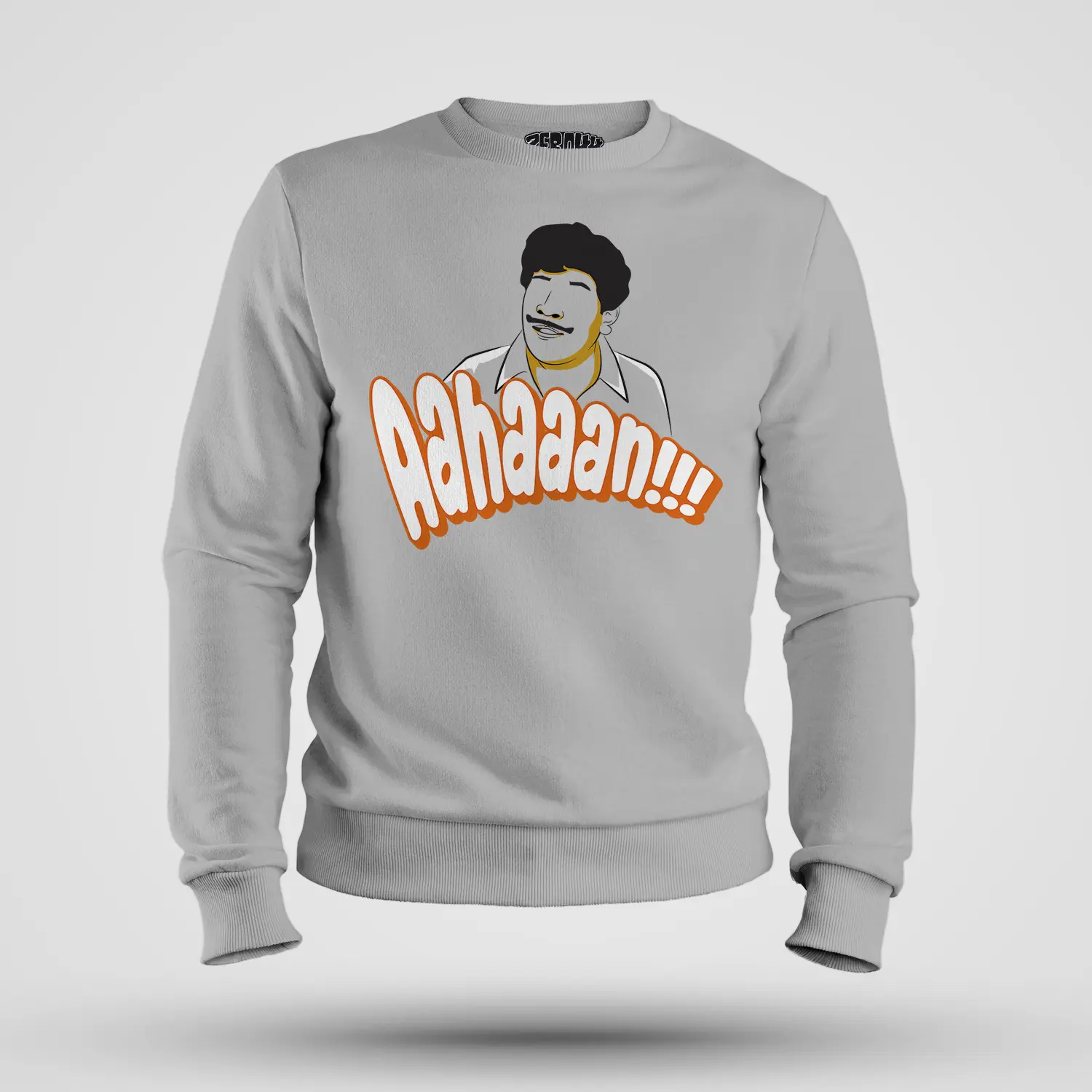 Aahaaan Men/Unisex Sweatshirt in Grey Melange Color
