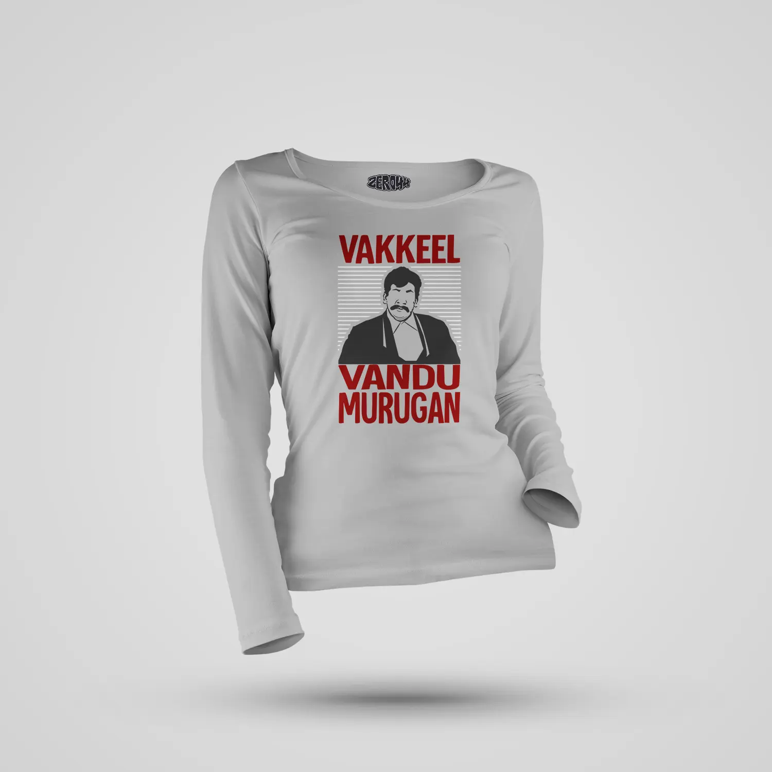 Vakeel Vandu Murugan Women's Long Sleeve T-Shirt in Grey Melange Color