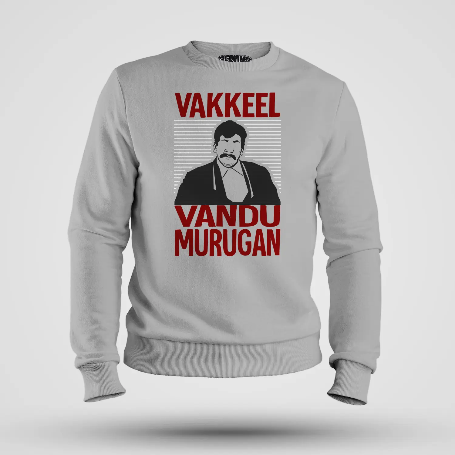 Vakeel Vandu Murugan Men/Unisex Sweatshirt in Grey Melange Color