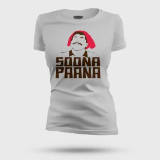 Soona Paana Women's T-Shirt in Grey Melange Color