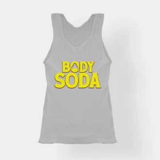 Body Soda Women's Tank Top in Grey Melange Color