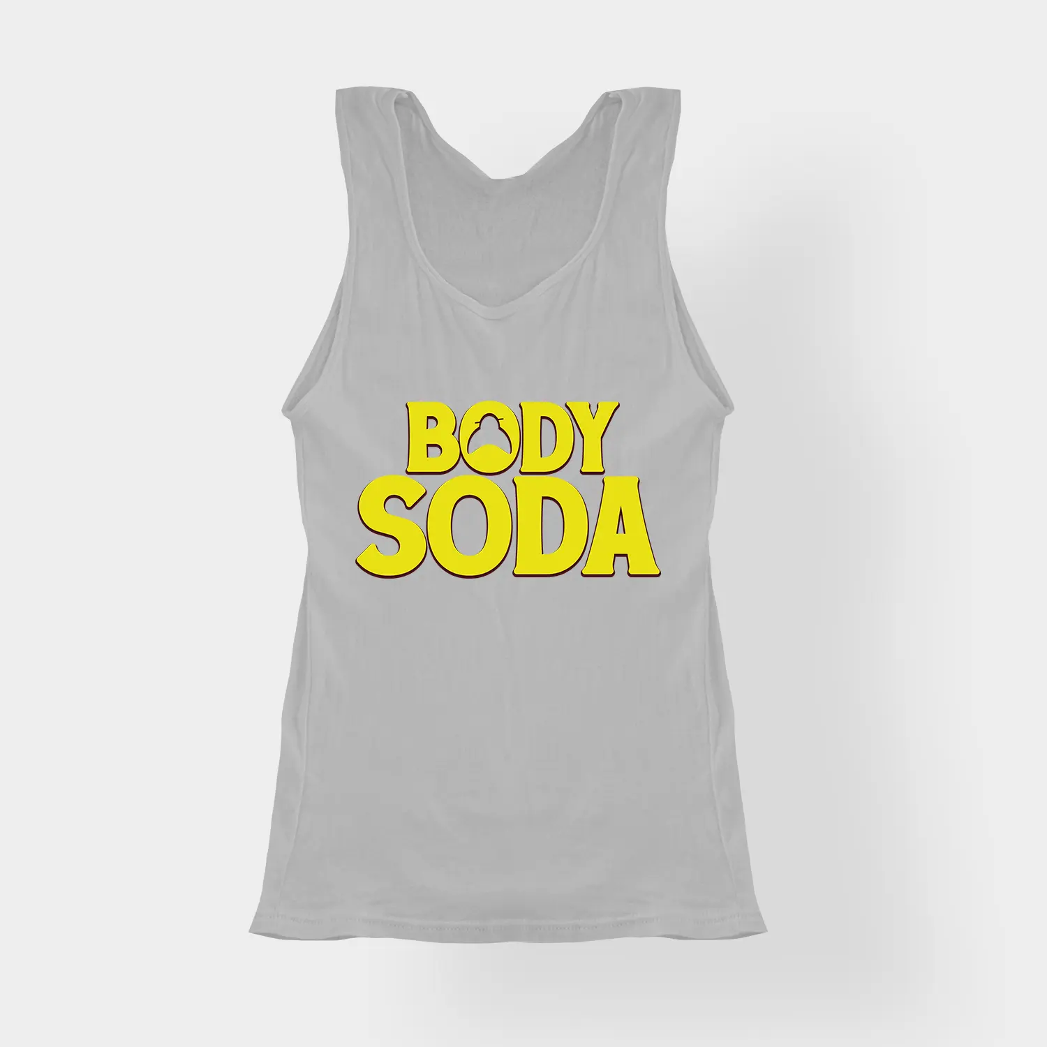 Body Soda Women's Tank Top in Grey Melange Color