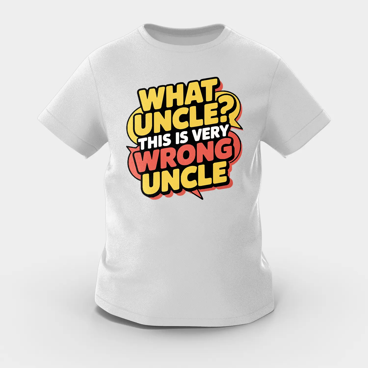 Why Uncle, This Is Very Wrong Uncle Girls Round Neck T-Shirt in Grey Melange Color
