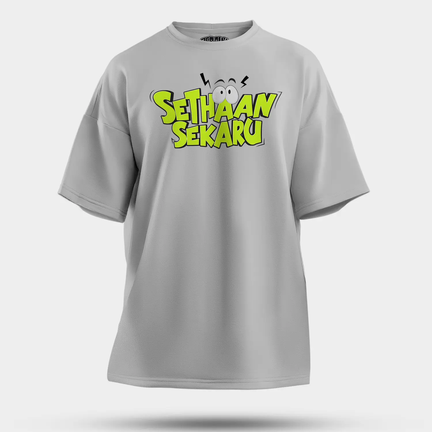 Sethaan Sekaru Men/Unisex Oversized T-Shirt in Grey Melange Color