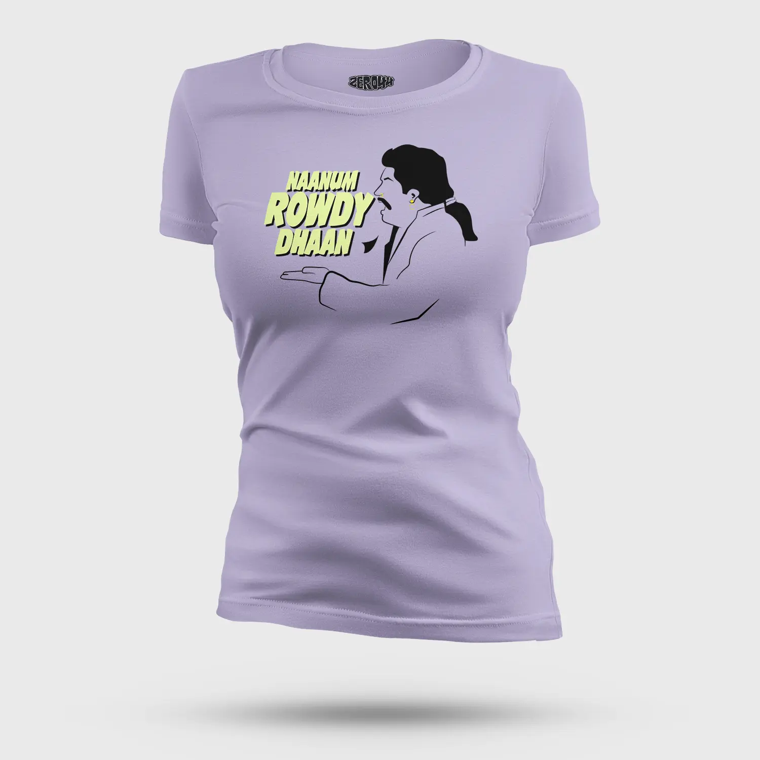 Naanum Rowdy Dhaan Women's T-Shirt in Lavender Color