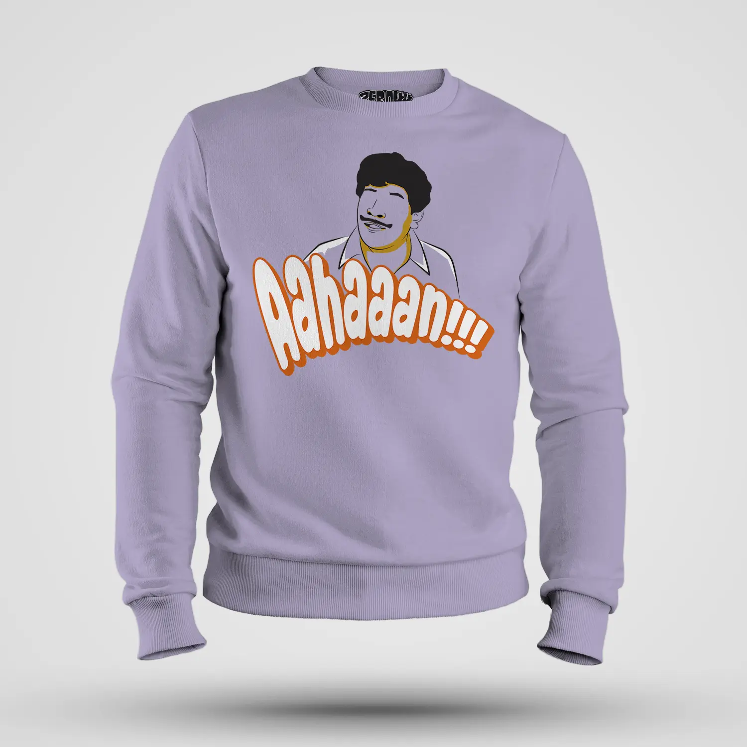 Aahaaan Men/Unisex Sweatshirt in Lavender Color
