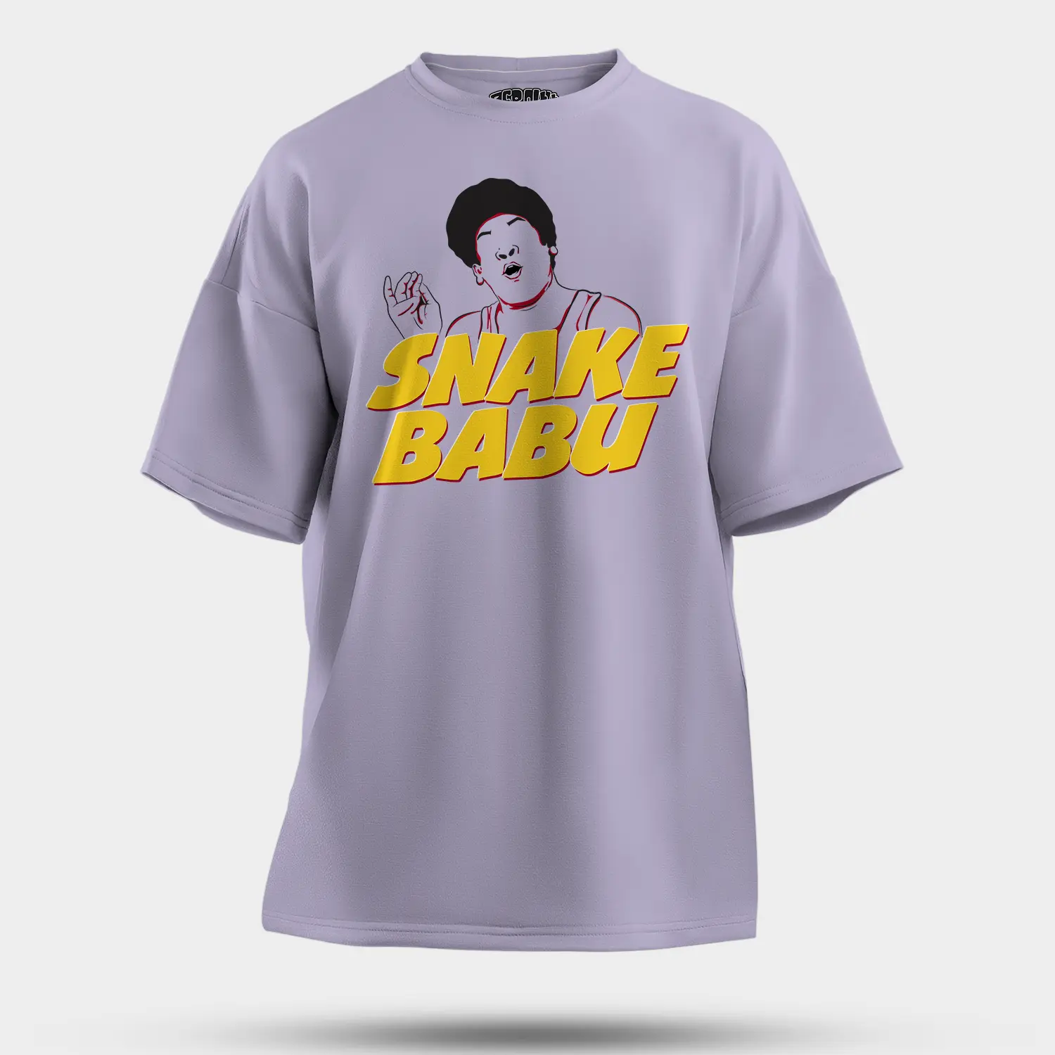 Snake Babu Men/Unisex Oversized T-Shirt in Lavender Color
