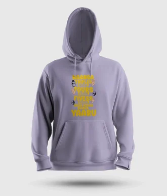 Naanga Triples Povom Four Povom, Adha Kekka Neenga Yaaru Men/Unisex Hoodie in Lavender Color