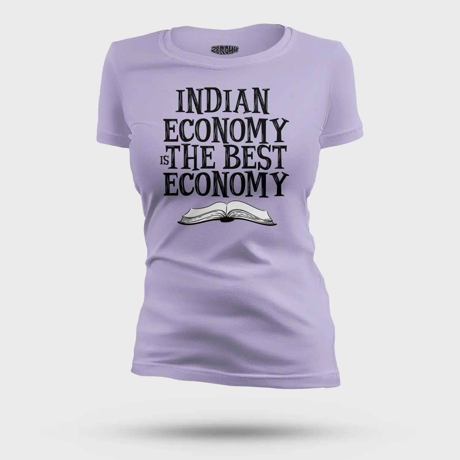Indian Economy Is The Best Economy Women's T-Shirt in Lavender Color
