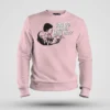 You Go Man, Why Me Men/Unisex Sweatshirt in Light Baby Pink Color