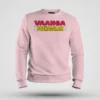 Vaanga Pazhagalam Men/Unisex Sweatshirt in Light Baby Pink Color