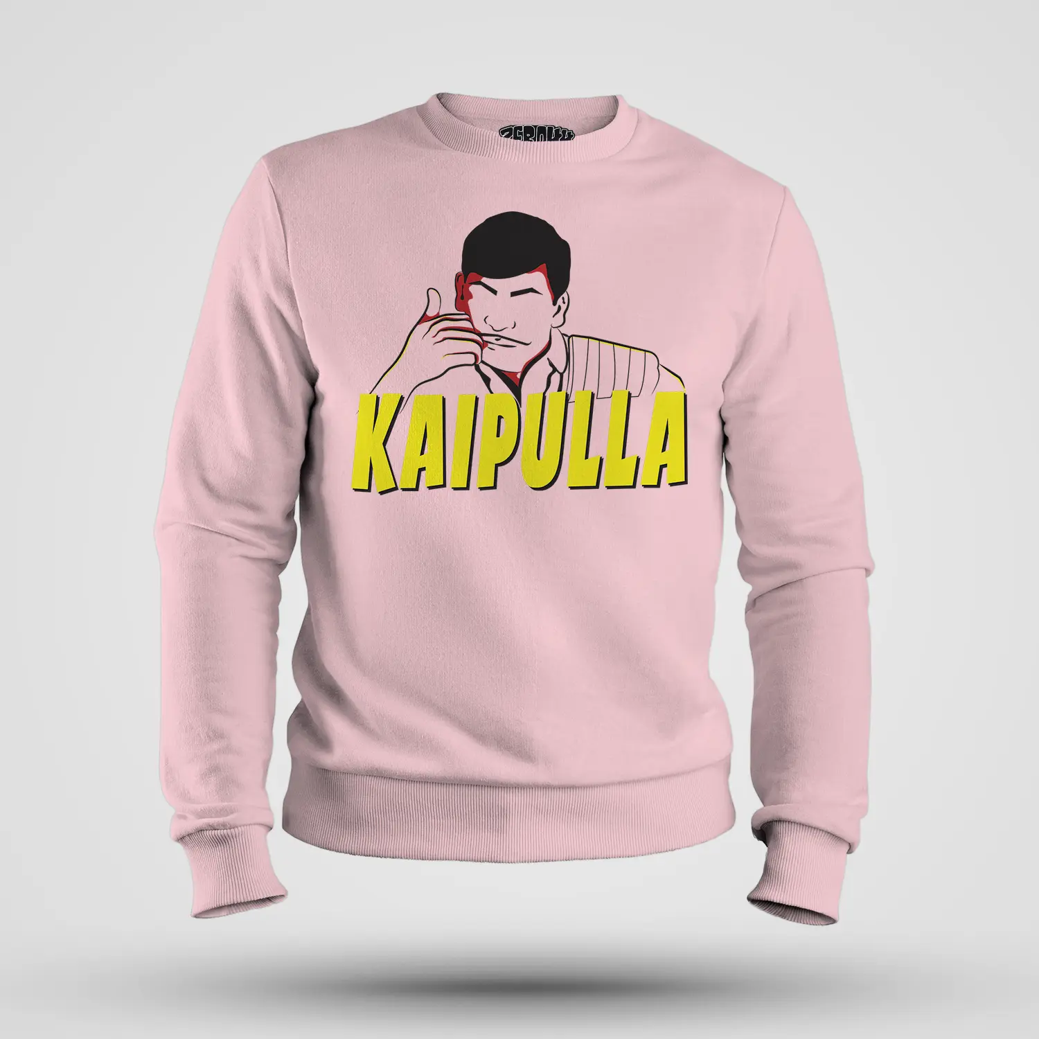 Kaipulla Men/Unisex Sweatshirt in Light Baby Pink Color