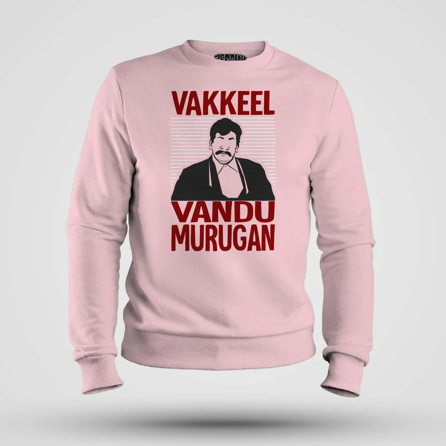 Vakeel Vandu Murugan Men/Unisex Sweatshirt in Light Baby Pink Color