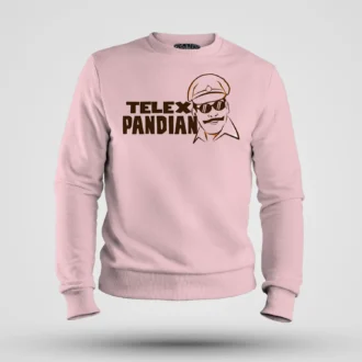 Telex Pandian Men/Unisex Sweatshirt in Light Baby Pink Color