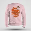 Appo Naan Nenachadula Thappu Ilaye Men/Unisex Sweatshirt in Light Baby Pink Color