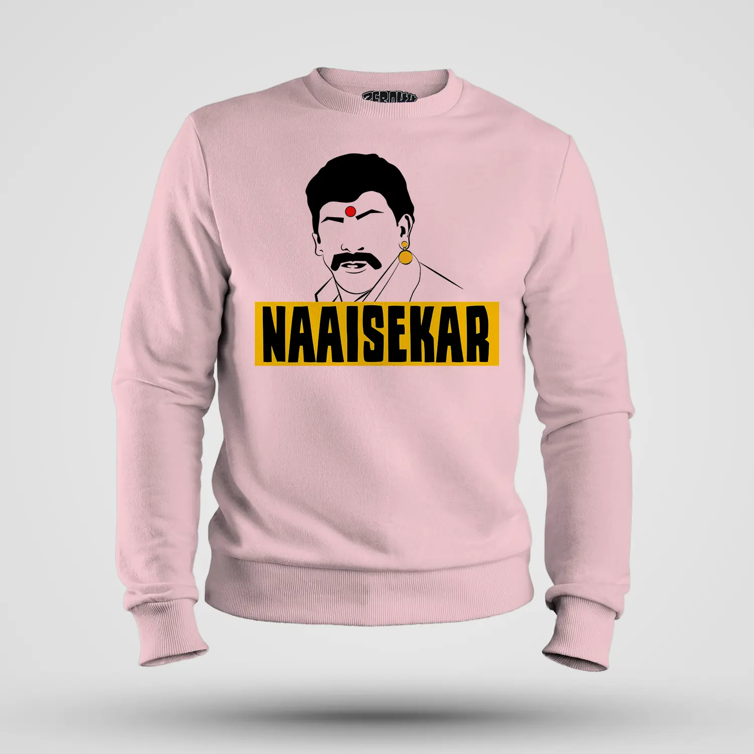 Naaisekar Men/Unisex Sweatshirt in Light Baby Pink Color